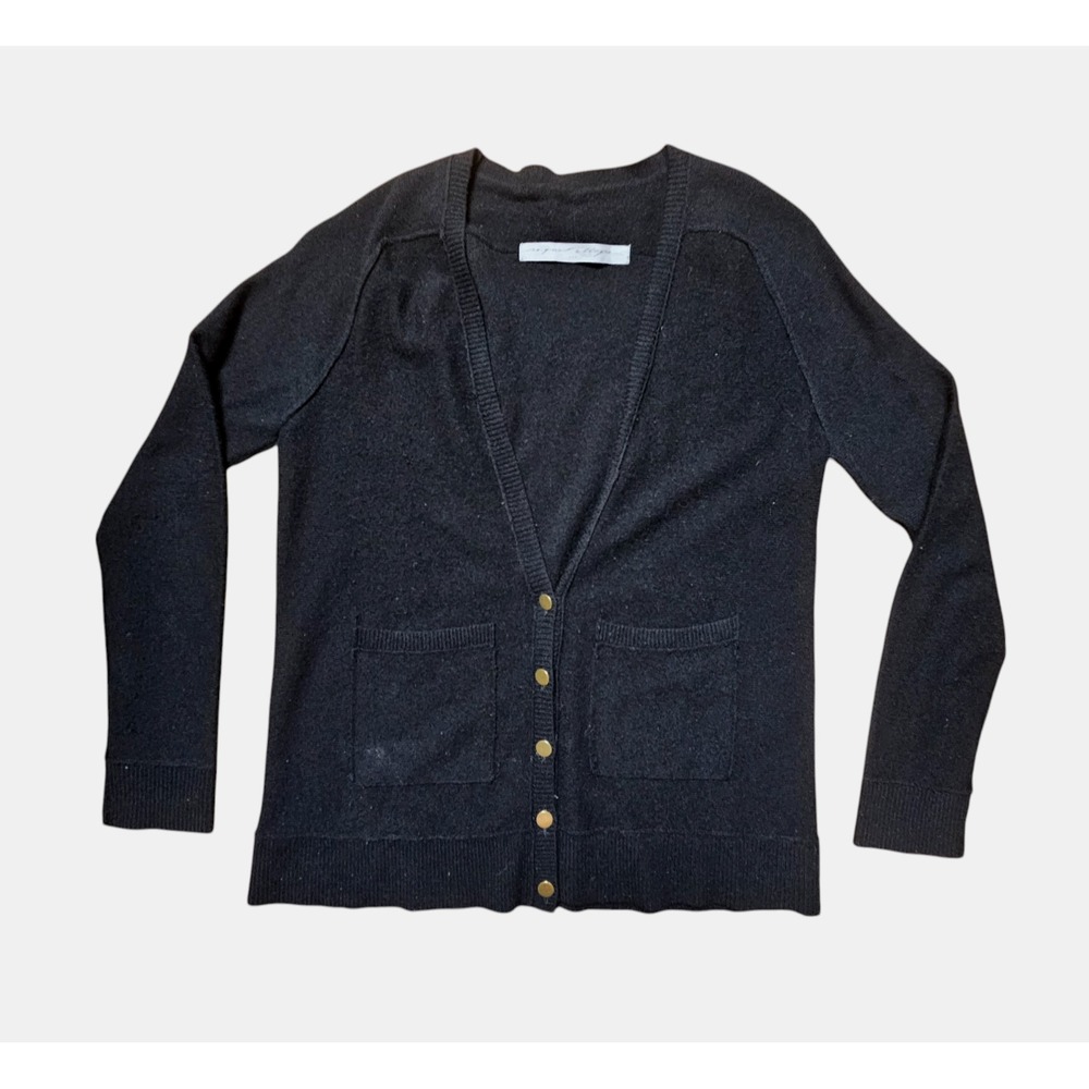 Raquel Allegra Black Cardigan - wool and cashmere